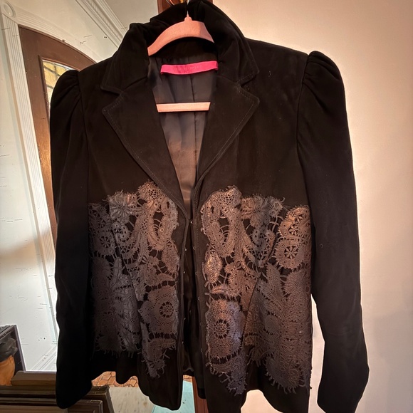 Emanuel Ungaro Paris suede leather cut jacket - Picture 3 of 14